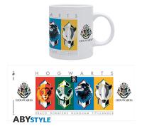 Harry Potter House Crests Simple Ceramic Mug 320ml. ABYSTYLE