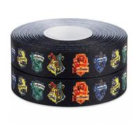 Harry Potter House Ribbon Gryffindor Slytherin Ravenclaw Hufflepuff Wizard Birthday Cake Decoration and Gift Wrap Trim 22M Long Grosgrain for Party Bows Toppers Crafts