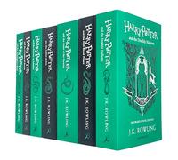 Harry Potter House Slytherin Edition Series Collection 7 Books Set By J.K. Rowling (Philosopher's Stone, Chamber of Secrets, Prisoner of Azkaban, Goblet Of Fire, Half-blood Prince & More)