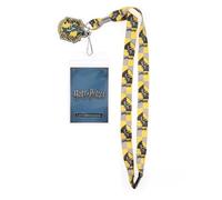 Harry Potter Hufflepuff 22-Inch Lanyard With ID Badge Holder And Logo Charm