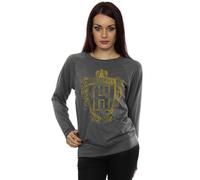Harry Potter Hufflepuff Badger Crest Sweatshirt In Charcoal Charcoal S