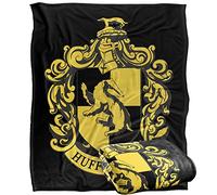 HARRY POTTER Hufflepuff Crest 3 Officially Licensed Silky Touch Super Soft Throw Blanket 152 x 127 cm