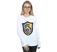Harry Potter Hufflepuff Crest Flat Sweatshirt In White White L
