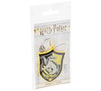 HARRY POTTER Hufflepuff Crest Rubber Keyring - Official Merchandise