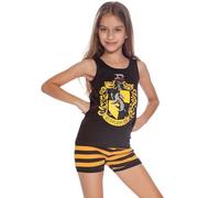 Harry Potter Hufflepuff House Crest Cotton Tank Short Pajama 2pc Set, Hufflepuff, 12