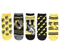 Harry Potter Hufflepuff Juniors/Womens 5 Pack Ankle Socks Size 4-10