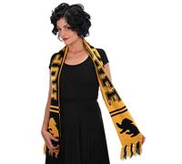 Harry Potter Hufflepuff Knit Scarf Reversible Design, Officially Licensed, 64" Long, Warm Acrylic