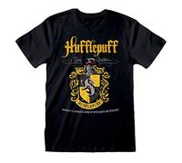 Harry Potter Hufflepuff Men T-Shirt Black XXL, 100% Cotton, Regular