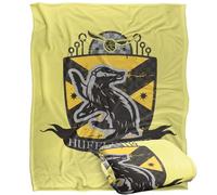 Harry Potter Hufflepuff Quidditch Crest Silky Touch Super Soft Throw Blanket 152 X 127 Cm