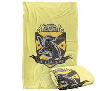 Harry Potter Hufflepuff Quidditch Crest Silky Touch Super Soft Throw Blanket 91 x 147 Cm