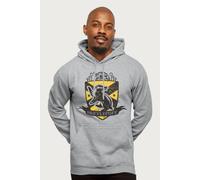 Harry Potter Hufflepuff Quidditch Distressed Shield Hooded Sweatshirt in Mid Grey | Size: Small Harry Potter Mid Grey S