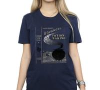 Harry Potter Hufflepuff Quidditch Team Captain Cotton Boyfriend T-Shirt In Navy Navy XXXL