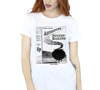 Harry Potter Hufflepuff Quidditch Team Captain Cotton Boyfriend T-Shirt In White White XXXL