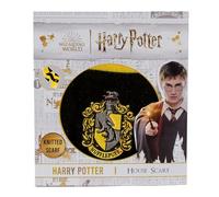 Harry Potter Hufflepuff Scarf in Gift Box - Soft Knit Yellow and Black Stripes, Winter Accessory for Adults and Teens, Cosplay Costume or Gift for Fans