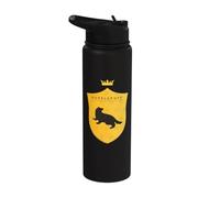 Harry Potter Hufflepuff Shield Crest Stainless Steel Insulated Water Bottle