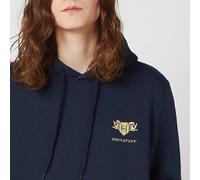 Harry Potter Hufflepuff Unisex Embroidered Hoodie - Navy - S
