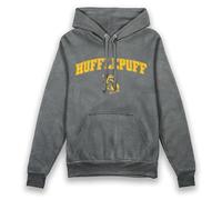 Harry Potter Hufflepuff Vintage Style Adults Hoodie-2XL Grey