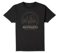 Harry Potter I'd Rather Stay At Hogwarts Men's Christmas T-Shirt - Black | Size: Medium Harry Potter Black M