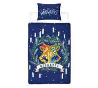 Harry Potter Id Rather Stay At Hogwarts Reversible Duvet Set Multicoloured (Single)