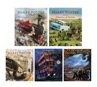 Harry Potter Illustrated Hardback 1-5 Book Collection Set BRAND NEW (FREE P+P)