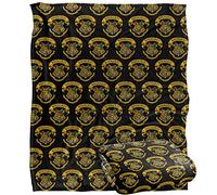 HARRY POTTER Illustrated Hogwarts Crest Officially Licensed Silky Touch Super Soft Throw Blanket 152 x 127 cm
