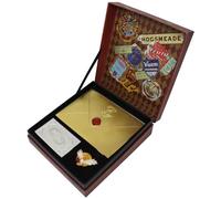 Harry Potter Journey to Hogwarts Collector’s Box - Limited Edition Gift Set (Officially Licensed, Individually Numbered, Faux Travel Trunk, Silver & 24k Gold Plated Collectibles, Hedwig Pin, Art Card)