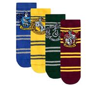 Harry Potter Kids Hogwarts Socks,Multicoloured, Kids Size 4-6.5 / 37-40 cm (Pack of 4 )