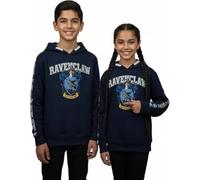 Harry Potter Kids Hoodie - Official Licensed Ravenclaw Sweatshirt | Navy Cotton Pullover Jumper with Crest & Sleeve Print | Unisex Sizes 1-13 Years Navy (UK, Age, 3 Years, 4 Years, Regular)