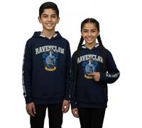 Harry Potter Kids Hoodie - Official Licensed Ravenclaw Sweatshirt | Navy Cotton Pullover Jumper with Crest & Sleeve Print | Unisex Sizes 1-13 Years Navy (UK, Age, 7 Years, 8 Years, Regular)
