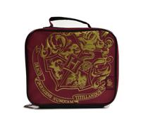 Harry Potter Large Hogwarts Crest Lunch Bag Burgundy Black