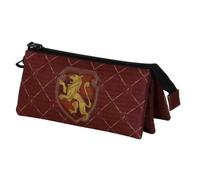 Harry Potter Legacy Gryffindor-Triple Pencil Case, Burgundy 23 x 11 cm