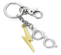 Harry Potter Lightning Bolt & Glasses Charm Keyring
