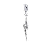 Harry Potter Lightning Bolt Slider Charm 925 Sterling Silver Crystals Official