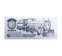 Harry Potter Limited Edition Hogwarts Express Schematic Fan-Plate In Metallic Silver Metallic Silver