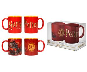 Harry Potter Logo Hogwarts Express Mug Set (2) - Ceramic Mugs SD TOYS