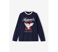 Harry Potter® Long Sleeve Top with Voile Collar for Girls navy blue