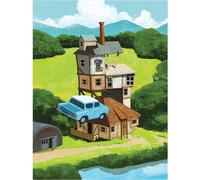 Harry Potter Looking Forward The Burrow Print Multi
