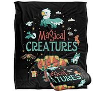 HARRY POTTER Magical Creatures Officially Licensed Silky Touch Super Soft Throw Blanket 152 x 127 cm