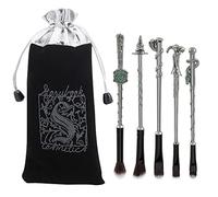 Harry Potter Makeup Brush Set 5 Pieces Metal Handle Makeup Brushes Gift Set for Girls Women
