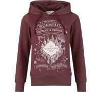 Harry Potter Marauder's Map Hoodie burgundy L