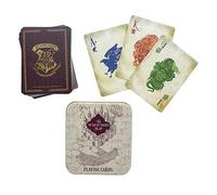 Harry Potter Marauder's Map Playing Cards | Waterproof Design With Embossed Storage Tin | Premium Playing Cards | Play Poker Texas Hold Em Game With A Magical Twist