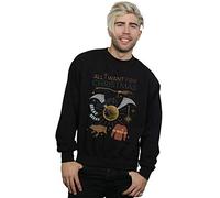 Harry Potter Men's All I Want for Christmas Sweatshirt Black Medium