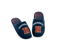 Harry Potter Mens Blue Hogwarts Mule Slippers - 9-10 UK