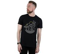 Harry Potter Men's Buckbeak Line Art T-Shirt Black Large