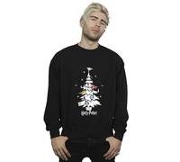 Harry Potter Men's Christmas Tree Sweatshirt Black Small