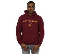 (XXL, Burgundy) Harry Potter Mens Gryffindor Crest Hoodie