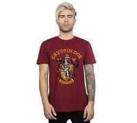 (XL, Burgundy) Harry Potter Mens Gryffindor Crest T-Shirt