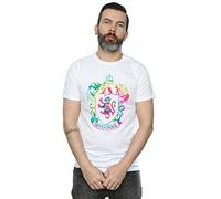 Harry Potter Men's Gryffindor Crest Tie Dye Infill T-Shirt White XXXXX-Large