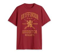 Harry Potter Men's Gryffindor Quidditch Seeker T-Shirt, Cardinal, XL