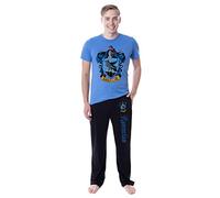 Harry Potter Mens' Hogwarts All Houses Wizarding World Sleep Pajama Set, Ravenclaw, L